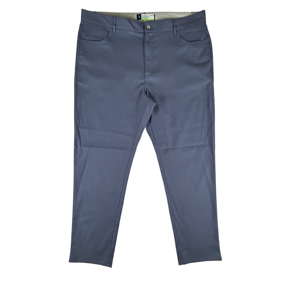 TailorByrd Performance Pants Mens 38x32 Blue Stretch Golf Casual Flamingo Logo